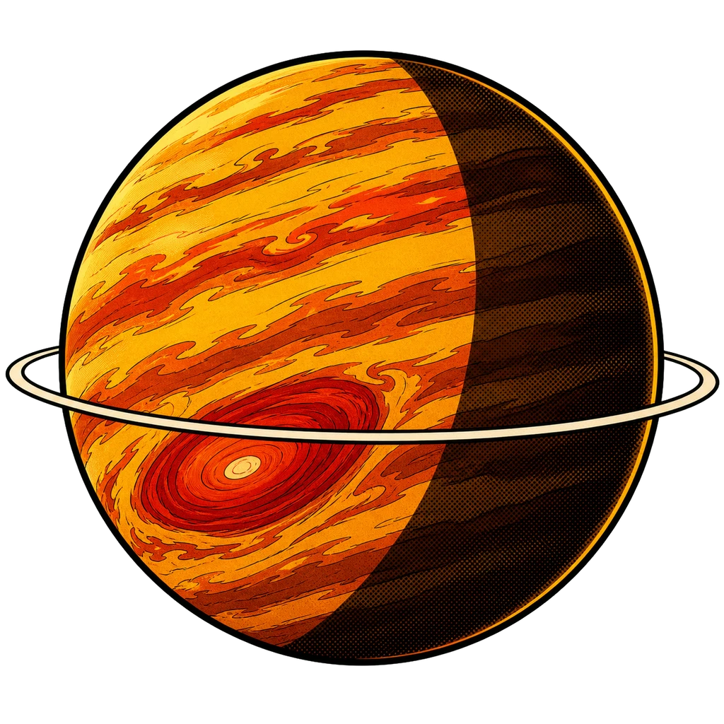 Gas giant concept render.